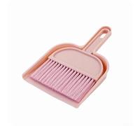 For Mini Cleaning Kit Includes Broom and Dustpan with Shovel Edge for Tight Corners and Hard to Reach Areas (light pink)