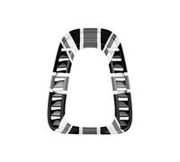 for Mini Cooper Countryman F60 2017. Car Dashboard Vent Cover Air Outlet Moulding Trim Sticker Styling Accessories(Gray Jack)