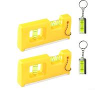 for mini Digital Angle Finder Alternative 4PCS Magnetic for spirit Level Set Shockproof Acrylic Bubble for HVAC Vent Duct Alignment 2x4.5cm(4pcs Yellow)