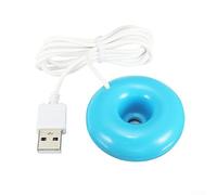 For Mini Donut Shaped Humidifier Featuring Water Level Sensor And Usb Power Supply For Creating Fine Mist In Bedroom Or Office Space White Finish(blue)