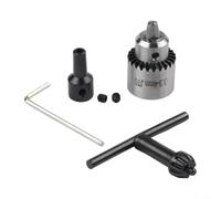 for mini Drill Chuck JT0 Taper 0.3-4mm Capacity Keyed Design with Connecting Rod Sleeve for 4mm to 8mm Shaft DIY PCB Drilling(4mm)