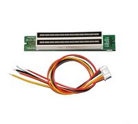 For Mini Dual 12bit LED Music Level Indicator Module with Adjustable Light Speed VU Meter for Audio Signal Visualization with Wide Gain Control Range (A)