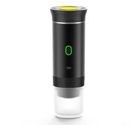for mini Electric for espresso Machine 60ml One-Button Brew(Black 60ml) | Compatible with capsules and ground coffee, 60ml capacity, mess-free brewing, for versatile options