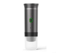 for mini Electric for espresso Machine 60ml One-Button Brew(Gray 60ml) | Compatible with capsules and ground coffee, 60ml capacity, mess-free brewing, for versatile options
