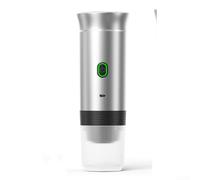 for mini Electric for espresso Machine 60ml One-Button Brew(Silver 60ml) | Compatible with capsules and ground coffee, 60ml capacity, mess-free brewing, for versatile options