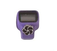 for Mini Electronic Finger Counter with LED Display, Auto Screen-Off Function, Adjustable Strap for Knitting, Crochet, Sports Scoring and Classroom Use(Purple)