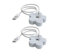 for Mini Flower Humidifier Desktop Water Sprayer 2 Pack | This floating for mini flower humidifier provides quiet fine mist for desks with an 8-hour auto timer.