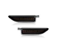 For MINI For Cooper F60 Turn Signal Lights Smoked | Car Turn Signals Lens Amber LED Front Fender Clear Side Marker Repeater Lights(Smoked Lens)