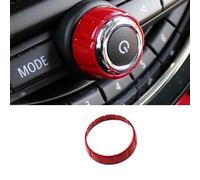 for Mini for Cooper for F54 for F55 for F56 Auto Radio Adjusting Knob Decorative Shell Car Stickers Accessories Interior Modification Gear Shift Panel Trim( E)