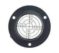 for Mini for Round Bubble Level 50x12mm Level Tools, Clear Acrylic Circular for Bullseye Gauge RVs Cranes Cake Stands Green Water(Black shell white water)
