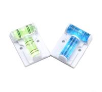 for mini for spirit Level, T-Shaped 2 Piece Set White With Blue Green Bubble Vials For Picture Hanging For Home And Workshop Levelling