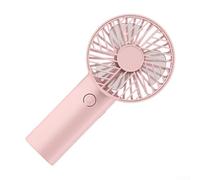 for mini Handheld Fan with Phone Stand USB Rechargeable Portable Desk Fan 3 Speeds Quiet Personal Cooling Blower for Travel Office Outdoor Study Pink(Pink)