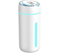 for mini Humidifier 330ml Portable Cool Mist for Baby Nursery Plants - Silent Operation 30dB USB Powered with Colourful Night Light(White)