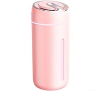 for mini Humidifier 330ml Portable Cool Mist for Baby Nursery Plants - Silent Operation 30dB USB Powered with Colourful Night Light(Pink)