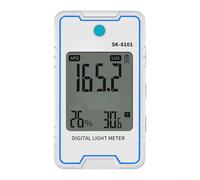 for mini Illuminance Meter 0.1-999900Lux Light Sensor with Flicker Test 10Hz-10kHz for LED Analysis White(SK-8101)