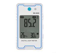 for mini Illuminance Meter 0.1-999900Lux Light Sensor with Flicker Test 10Hz-10kHz for LED Analysis White(SK-8102)