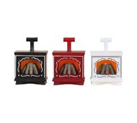 for mini LED Fireplace Lamp Set 3pcs Flickering Candlelight Dollhouse | Plastic material in black white red for DIY crafts and compact size 4.9x3.1x7cm for home or event for décor