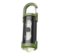 for mini LED for torch USB Rechargeable Keychain Flashlight with COB Work Light Red Blue for strobe for Camping Hiking 92mm(1pcs)