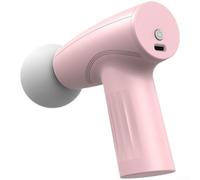 for mini Massage 3 Speeds Quiet 45dB Type-C Portable Muscle Massager 315g ABS Body White Cordless Handheld Massager 3000RPM Deep USB Rechargeable for mini 120Min for battery Life Quiet Vibration(Pink)