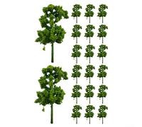 For Mini Model Tree Set 20 Pieces for Train Layout Scenery Diorama Crafting and Visual Learning Aids (H=7CM green)
