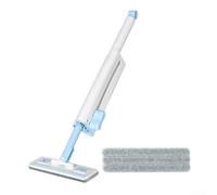 for mini Mop and Bucket Kit for Kitchen Bathroom - Lightweight Flat Mop with Built-in Wringing Function for Dry Cleaning - Space Saving 37cm Closed