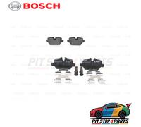 Bosch BP1181 - Brake Pads Car Rear Axle - Bosch Quality - Reduced Noise and Dust - ECE-R90 Certified - Copper-Free - 1 Set of 4 Pads - With Accessories