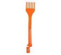 For Mini Rake Gutter Rake Tool with Flexible Pivoting Head for Cleaning Leaves Branches Mulch and Debris from Gutters Roof Overhangs and Yards (a)