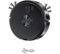 For Mini Robot Vacuum Cleaner 3 In 1 Sweep Mop Function Usb Charging Auto Navigation For Home Hard Floor Care Slim Body Low Noise White Unit Device(E)