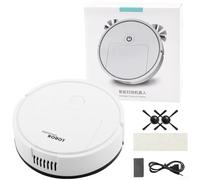 for mini Robot Vacuum Cleaner 3 In 1 Sweep Mop, Smart Low Noise 6Cm Slim Usb Powered, For Home Hard Floor Cleaning Under Furniture(White)