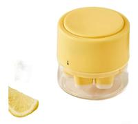 For MINI Size Ice Cube Maker With Built In Press Release Function Stackable Body Smooth Interior For Fast Rinse After Each Use(Yellow)