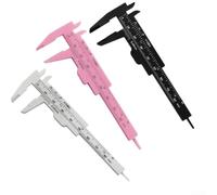 for mini Sliding Caliper Gauge 0-80mm ABS Plastic Body for(white+black+pink)