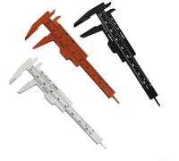for mini Sliding Caliper Gauge 0-80mm ABS Plastic Body for(white+red+black)