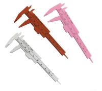 for mini Sliding Caliper Gauge 0-80mm ABS Plastic Body for(white+red+pink)