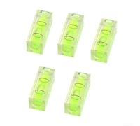 For Mini Square For Spirit Level 10x10x29mm Green Acrylic Bubble Gauge For Picture Frames Wall Art And Furniture Alignment Tools Set Of 5(5PCS)