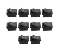 For Mini Square For Spst Rocker Switch 10-Pack 3A 250VAC 2-Pin On-Off