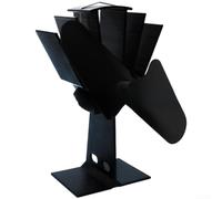 for mini Stove Fan 20cm for Small Wood Burning Stoves for mini(YL502 Black) | Compact 20x12x22cm size, for ideal for small stoves, for mini spaces, efficient heat dispersion in tight areas