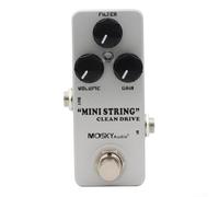 for mini String Clean Drive Guitar Pedal by for mosky Audiolo - Rich Overdrive Effect for Amps - Analog Circuitry with Level Control - 94mm Compact Size
