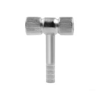 for mini T-Shape Air Valve Adapter for Motorcycle Bicycle Tire - Dual End Inflator Nozzle Set - Metal 6.8x4.2cm