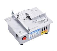 for MINI Table Saw Adjustable, Portable Hobby Table Saw with 3 Blades Dual Motor, Small Desktop Bench Table Saw for DIY Woodworking Crafts Model Making Metal Plastic Acrylic Cutting