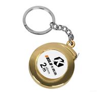 for mini Tape Measure 2M Compact Keychain Gauge Small Retractable Rule for Crafts Body Waist Metric for imperial Sizes(gold)