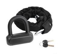 for mini U-Lock with 90cm Chain Bike Security Carbon Steel (Black)