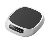 for mini USB Coffee Cup Warmer 3 Heat Settings Grey for mini(White)