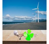 for mini Vertical Wind Turbine Generator Kit DIY STEM for mini(with Blub)