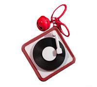 for Mini Voice Recorder Keychain for Digital Recording, 15-Second Personalized Message with 3 Preloaded Songs, for Love Words or Music, Red