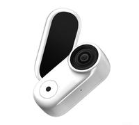 For Mini Waterproof Action Camera Magnetic Attachment Portable ABS Material Compact 12X9x4cm Size Suitable For Outdoor Cycling Travel Sports Recording First Person View V(White)
