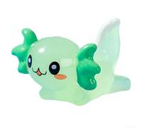 For Miniature Axolotl Resin Figure for Aquarium Use - Glow Feature Activated in Darkness, Designed with Playful Proportions (Green)
