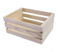 For MINIature-Friendly Pine Wood Basket for Organizing Crafts For MINI Collectibles and Tiny Items in Home or Workshop (16 * 12 * 7CM)