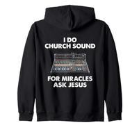 For Miracles Ask Jesus Inspirational Church Sounds Gear Zip Hoodie