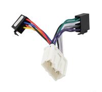 For Mitsubishi Car Radio Wire Adapter for ISO Female Connector 16Pin Radio Wiring Harness Power Cable for 12V Systems Installation ABS Material