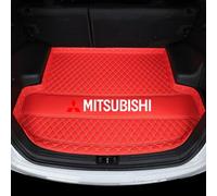 For Mitsubishi Colt 2008-2012 Car Boot Mat,Custom Leather Rear Trunk Liner with Raised Edges,AntiSlip Pet Dog Protector Mat Liner,Auto Interior Accessories(Red)